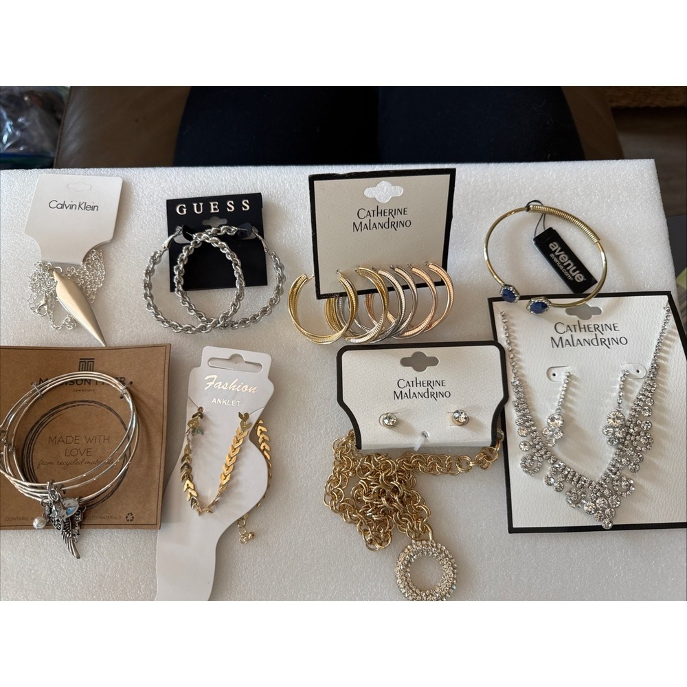 12pc New Jewelry Bundle Calvin Klein Guess Catherine Malandrino Reseller Lot